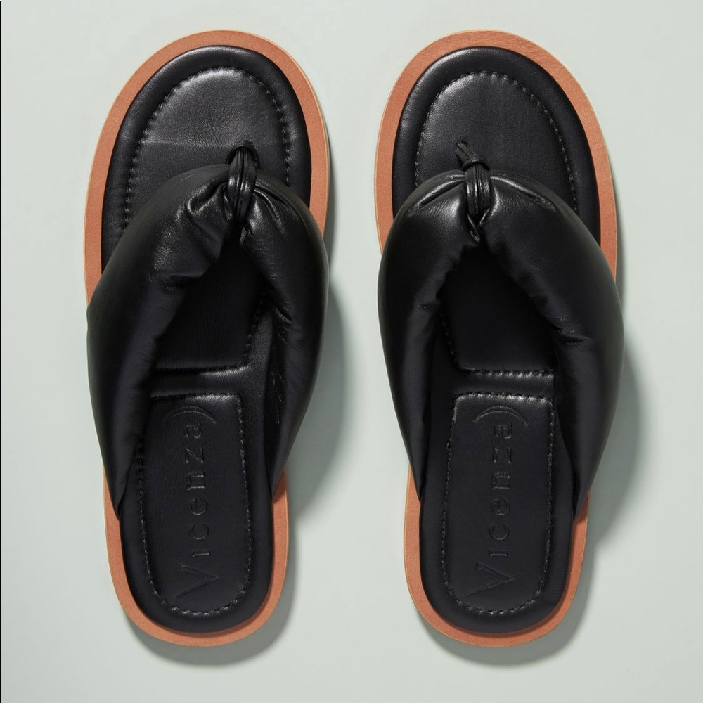 Alexia puffy flip-flop sandals